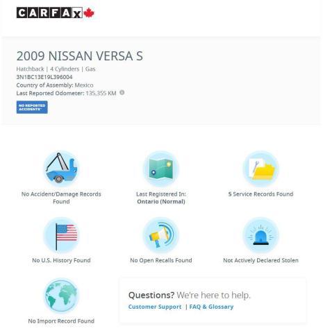 2009 Nissan Versa 1.8 S+Power Options+A/C+CLEAN CARFAX Photo11