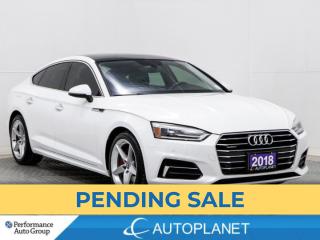 Used 2018 Audi A5 Sportback Quattro, Komfort, Sunroof, Android Auto, Bluetooth for sale in Brampton, ON