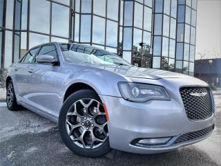 <p>Step up to an ultra-comfortable ride and superior performance with the 2018 Chrysler 300 S, that is bold and eye-catching in SILVER ! Powered by a 3.6 Litre V6 engine that provides 300hp and is mated to an 8 Speed Automatic transmission with paddle shifters and Sport mode. With sport-tuned suspension, this All Wheel Drive Sedan offers you a powerful ride thats easy and responsive as you attain near approximately 7.6L/100km on the highway along the way! The imposing, sporty styling of the Chrysler 300 S is more than just turning heads everywhere it goes. Its undeniably beautiful with a distinct grille and gorgeous alloy wheels. Open the door to our 300 and feel empowered surrounded by upscale finishes and diligent attention to detail. As you relax in comfortable seats, take note of remote start, keyless entry/ignition, dual-zone automatic climate control, and a rearview camera. The easy-to-use Uconnect system features a prominent touchscreen, Beats Audio, Apple Car Play /Android Auto compatibility, available satellite radio, USB ports, Bluetooth, voice command, and an auxiliary input jack. Chrysler takes your safety and security seriously and has carefully outfitted this 300 Touring with advanced airbags, hill-start assist, rain-brake assist, and other features to ensure your peace of mind. Stylish, sporty, efficient, and secure, It is a compelling blend of everything what a driver needs to have in their car.  </p><br><p>OPEN 7 DAYS A WEEK. FOR MORE DETAILS PLEASE CONTACT OUR SALES DEPARTMENT</p>
<p>905-874-9494 / 1 833-503-0010 AND BOOK AN APPOINTMENT FOR VIEWING AND TEST DRIVE!!!</p>
<p>BUY WITH CONFIDENCE. ALL VEHICLES COME WITH HISTORY REPORTS. WARRANTIES AVAILABLE. TRADES WELCOME!!!</p>