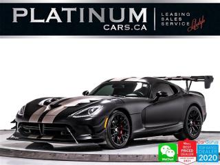 Used 2017 Dodge Viper GTC, ACR EXTREME, VIN #00001, 1 OF 1, 645HP for sale in Toronto, ON