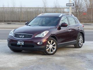 Used 2012 Infiniti EX35 LUXURY,AWD,CERTIFIED,BACK-CAM,LEATHER,FULLY LOADED for sale in Mississauga, ON