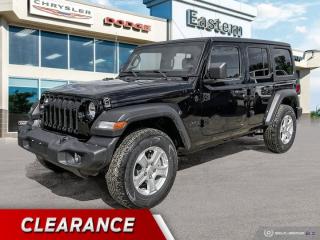 New 2021 Jeep Wrangler Unlimited Sport | Removeable Hard Top | for sale in Winnipeg, MB
