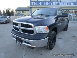 Used 2016 Dodge Ram 1500 GREAT VALUE TRADESMEN-EDITION 6 PASSENGER 5.7L - HEMI.. 4X4.. CREW-CAB.. SHORT-BOX.. TOW SUPPORT.. BLUETOOTH SYSTEM.. KEYLESS ENTRY.. for sale in Bradford, ON