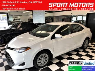 Used 2017 Toyota Corolla CE+Toyota Sense+Camera+New Tires+CLEAN CARFAX for sale in London, ON