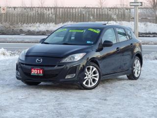 Used 2011 Mazda MAZDA3 GT,SPORT,NAVIGATION,LEATHER,NO-ACCIDENT,CERTIFIED, for sale in Mississauga, ON