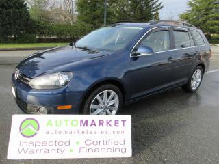 Used 2013 Volkswagen Golf Wagon TDI, HIGHLINE, AUTO, INSPECTED, WARRANTY, FINANCE, BCAA MEMBERSHIP! for sale in Surrey, BC