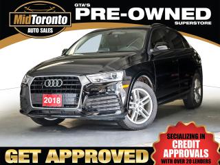 Used 2018 Audi Q3 Komfort Premium Quattro - Navigation - Panoramic Roof - Leather - New Tires and Brakes for sale in North York, ON