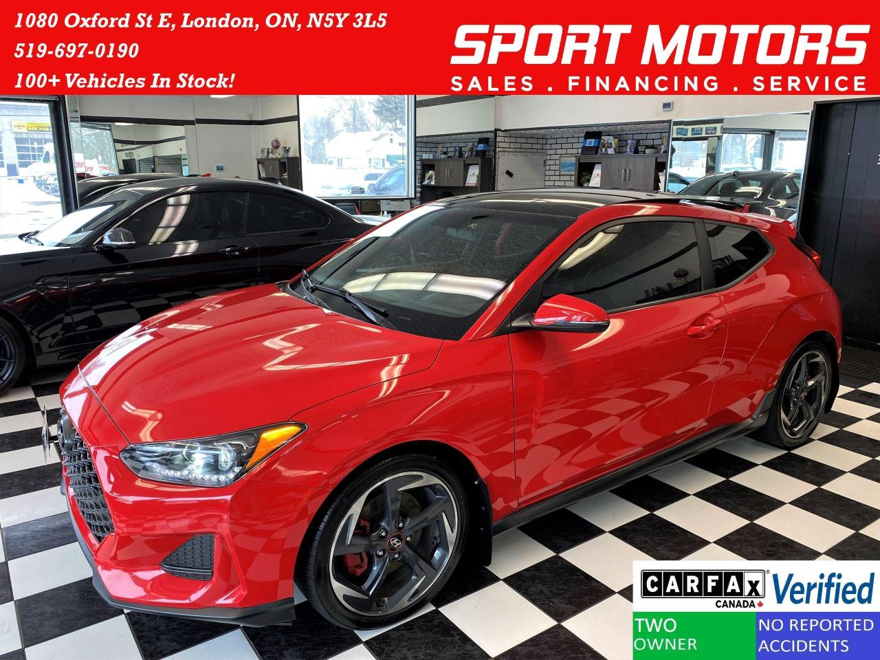 2019 Hyundai Veloster Turbo Tech+Roof+BORLA EXHAUST+CLEAN CARFAX