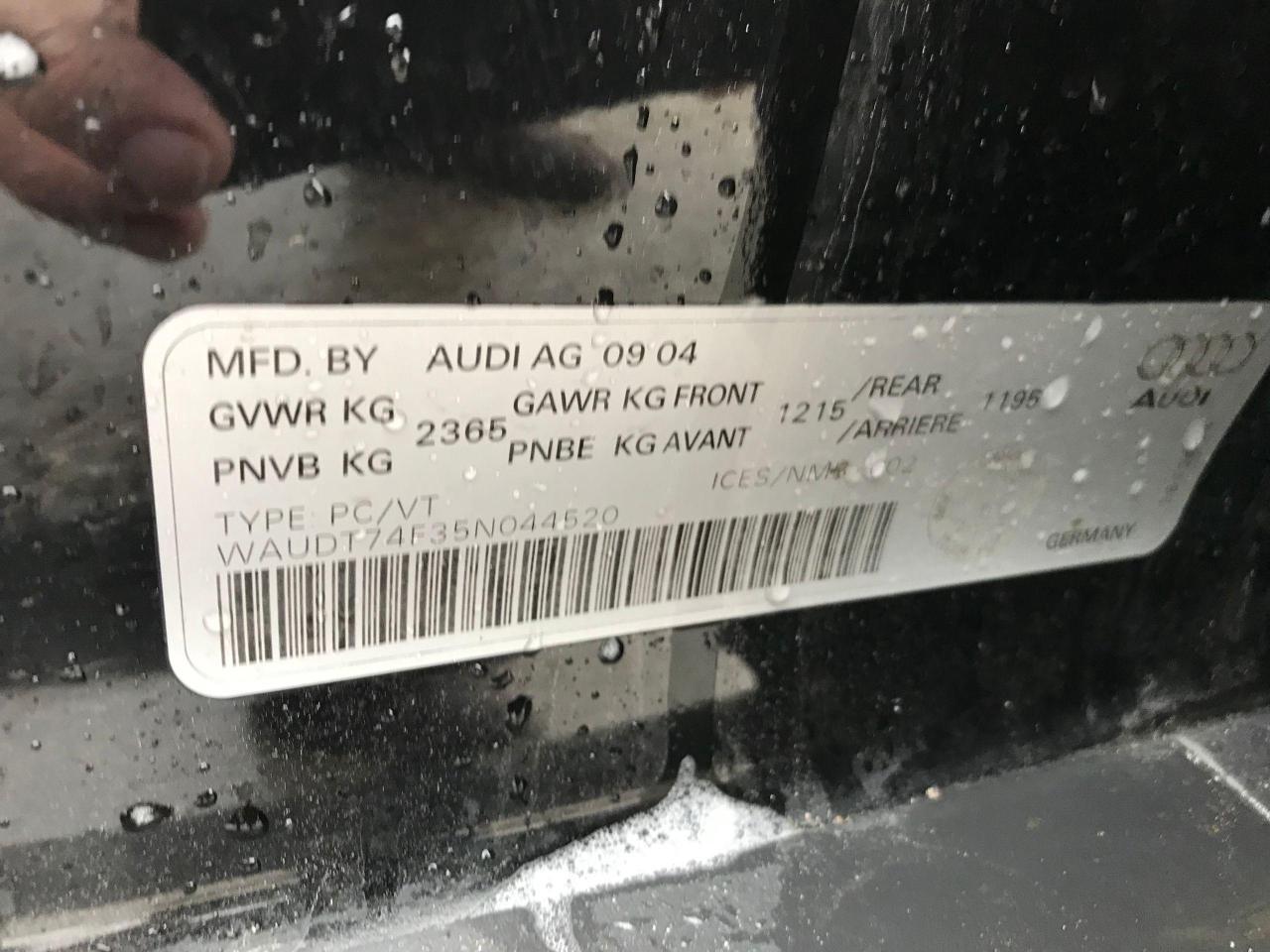 2005 Audi A6 tan leather Photo