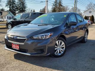 <p class=MsoNormal><span style=font-size: 13.5pt; line-height: 107%; font-family: Segoe UI,sans-serif; color: black;>VERY CLEAN EXCELLENT CONDITION ECO FRIENDLY SUBARU IMPREZA WITH VERY LOW MILEAGE EQUIPPED W/ THE  EVER RELIABLE 4 CYLINDER 2.0L DOHC ENGINE, LOADED W/ ALL-WHEEL DRIVE, BLUETOOTH, APPLE AND ANDROID CAR PLAY, REAR-VIEW CAMERA, HEATED MIRRORS, POWER LOCKS, WINDOWS AND MIRRORS, AIR CONDITIONING, KEYLESS ENTRY, WARRANTIES AND MUCH MORE!*** FREE RUST-PROOF PACKAGE FOR A LIMITED TIME ONLY *** This vehicle comes certified with all-in pricing excluding HST tax and licensing. Also included is a complimentary 36 days complete coverage safety and powertrain warranty, and one year limited powertrain warranty. Please visit our website at www.bossauto.ca today!</span></p>