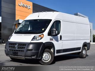 2018 Ram ProMaster 3500 High Roof FWD 6-Speed Automatic 3.6L V6 24V VVT Bright White Clearcoat4 Speakers, Air Conditioning, AM/FM radio, Cargo Net, Front anti-roll bar, Interior Convenience Group, Locking Glove Box, MOPAR Cargo Area LED Lighting, MOPAR Rear Assist Handles, ParkView Rear Back-Up Camera, Quick Order Package 21A, Rear anti-roll bar, Shelf Above Roof Trim, Steering wheel mounted audio controls, Telescoping steering wheel, Turn signal indicator mirrors, Underseat Storage Tray, Wheels: 16 x 6.0 Steel, Windshield Document Holder, Wood Floor.