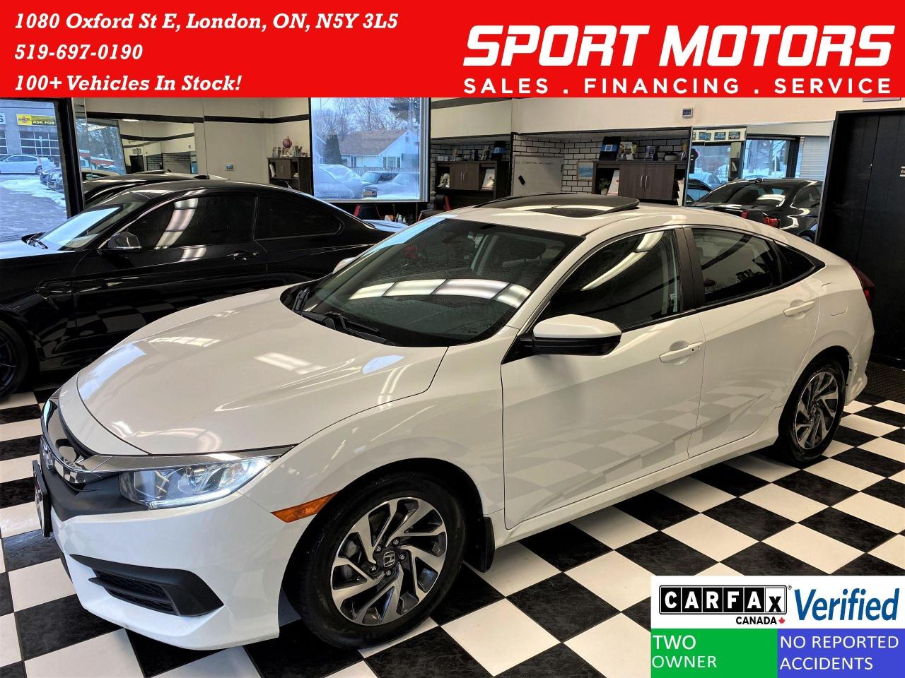 2016 Honda Civic EX+Blind Spot CAM+NewBrakes+ApplePlay+CLEAN CARFAX