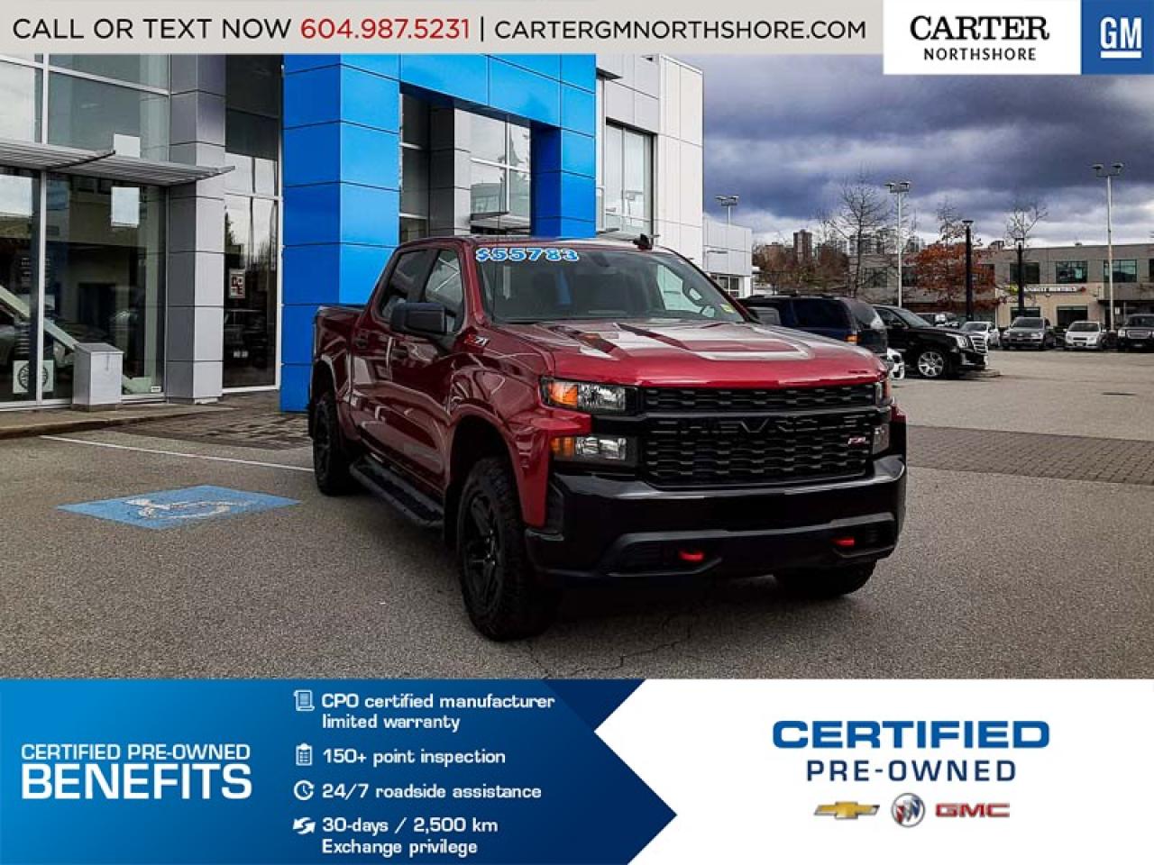 Used 2020 Chevrolet Silverado 1500 Silverado Custom Trail Boss TRAILERING PKG - SIDE STEPS - REMOTE START for sale in North Vancouver, BC