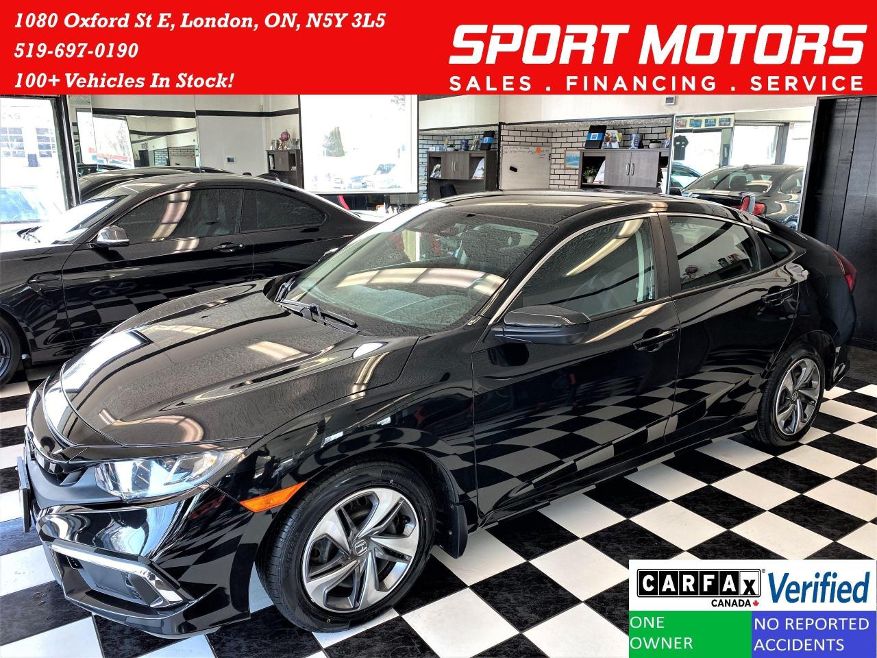 2019 Honda Civic LX+LaneKeep+Adaptive Cruise+ApplePlay+CLEAN CARFAX