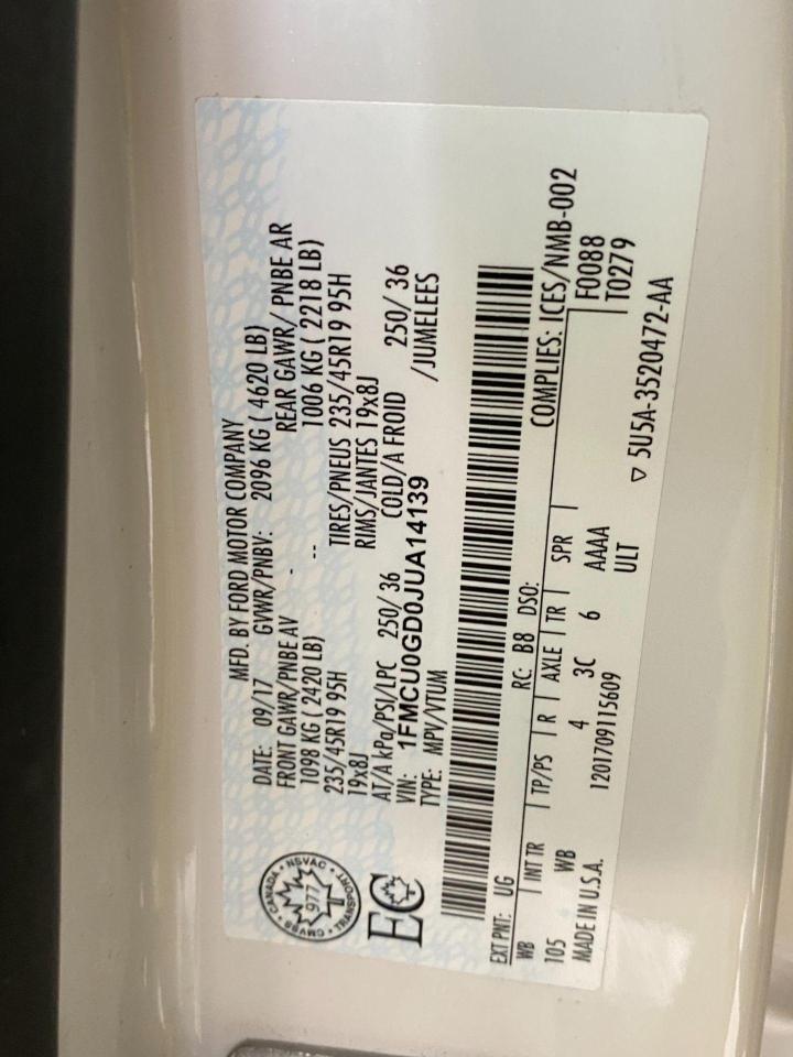 2018 Ford Escape SE+Camera+Heated Seats+Subwoofer+CLEAN CARFAX - Photo #36