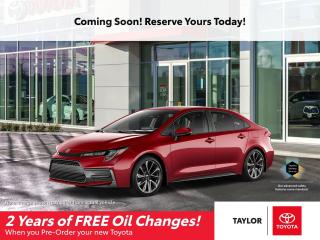 New 2022 Toyota Corolla SE Reserve Yours Today! for sale in Regina, SK