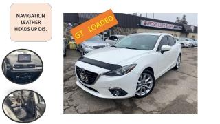 Used 2015 Mazda MAZDA3 4dr Sdn Auto GT NAVIGATION HEADS UP SUNROOF LEATHE for sale in Oakville, ON
