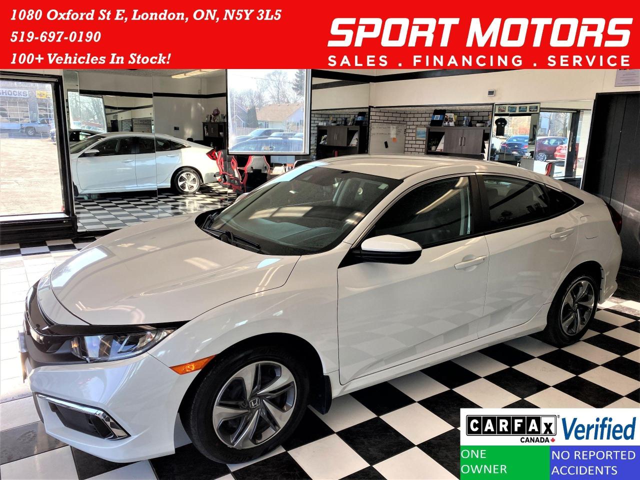 2019 Honda Civic LX+LaneKeep+Adaptive Cruise+ApplePlay+CLEAN CARFAX