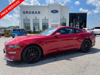 <p><span style=font-size:14px><strong>PRICE REDUCED FROM $52,900!</strong> 2022 Mustang GT coupe with a 5.0L 8 cylinder engine, 6-speed manual transmission, push start, bluetooth, reverse camera with sensors, equipped with active valve performance exhaust, cloth seats, power sliding seats, cruise control.</span></p>
