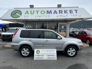 CALL OR TEXT KARL @ 6-0-4-2-5-0-8-6-4-6 FOR INFO & TO CONFIRM LOCATION.<br /><br />VERY NICE NISSAN X-TRAIL LE. THROUGH THE SHOP, FULLY INSPECTED AND READY TO GO. THE HEAD GASKET WAS JUST DONE TOO! NICE UPGRADED AFTER MARKET STEREO. CLEAN UNIT WITH NO ISSUES. BC CAR.<br /><br />2 LOCATIONS TO SERVE YOU, BE SURE TO CALL FIRST TO CONFIRM WHERE THE VEHICLE IS.<br /><br />We are a family owned and operated business since 1983 and we are committed to offering outstanding vehicles backed by exceptional customer service, now and in the future.<br />Whatever your specific needs may be, we will custom tailor your purchase exactly how you want or need it to be. All you have to do is give us a call and we will happily walk you through all the steps with no stress and no pressure.<br /><br />                                            WE ARE THE HOUSE OF YES!<br /><br />ADDITIONAL BENEFITS WHEN BUYING FROM SK AUTOMARKET:<br /><br />-ON SITE FINANCING THROUGH OUR 17 AFFILIATED BANKS AND VEHICLE                                                   FINANCE COMPANIES<br />-IN HOUSE LEASE TO OWN PROGRAM.<br />-EVERY VEHICLE HAS UNDERGONE A 120 POINT COMPREHENSIVE INSPECTION<br />-EVERY PURCHASE INCLUDES A FREE POWERTRAIN WARRANTY<br />-EVERY VEHICLE INCLUDES A COMPLIMENTARY BCAA MEMBERSHIP FOR YOUR SECURITY.<br />-EVERY VEHICLE INCLUDES A CARFAX AND ICBC DAMAGE REPORT<br />-EVERY VEHICLE IS GUARANTEED LIEN FREE<br />-DISCOUNTED RATES ON PARTS AND SERVICE FOR YOUR NEW CAR AND ANY OTHER   FAMILY CARS THAT NEED WORK NOW AND IN THE FUTURE.<br />-36 YEARS IN THE VEHICLE SALES INDUSTRY<br />-A+++ MEMBER OF THE BETTER BUSINESS BUREAU<br />-RATED TOP DEALER BY CARGURUS 2 YEARS IN A ROW<br />-MEMBER IN GOOD STANDING WITH THE VEHICLE SALES AUTHORITY OF BRITISH   COLUMBIA<br />-MEMBER OF THE AUTOMOTIVE RETAILERS ASSOCIATION<br />-COMMITTED CONTRIBUTOR TO OUR LOCAL COMMUNITY AND THE RESIDENTS OF BC<br /><br />   $495 Documentation fee and applicable taxes are in addition to advertised prices.<br />LANGLEY LOCATION DEALER# 40038<br />S. SURREY LOCATION DEALER #9987<br />