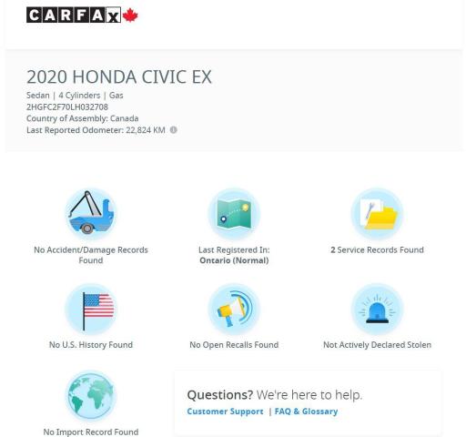 2020 Honda Civic EX+LaneKeep+Camera+ApplePlay+CLEAN CARFAX Photo12