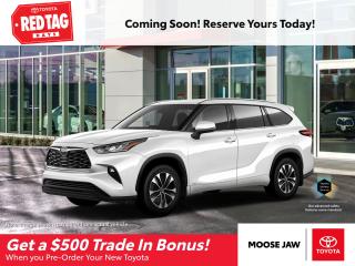 New 2022 Toyota Highlander Limited Platinum Trim Package! for sale in Moose Jaw, SK