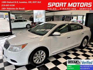 Used 2013 Buick LaCrosse Bluetooth+XM Radio+PWR Seat+RMT Start+CLEAN CARFAX for sale in London, ON