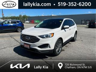 Used 2019 Ford Edge Titanium AWD #3.99% Rate #Navigation #Leather for sale in Chatham, ON