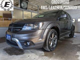 Used 2015 Dodge Journey Crossroad AWD  LEATHER/SUNROOF!! for sale in Barrie, ON