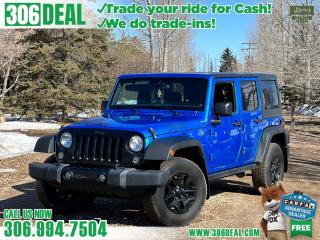 Used 2016 Jeep Wrangler Unlimited Willys Wheeler for sale in Warman, SK