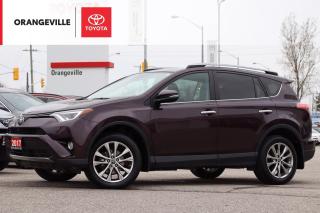Used 2017 Toyota RAV4 Limited LIMITED, AWD, HEATED LEATHER SEATS/STEERING, SUNROOF, NAV, 360 CAMERA, JBL SOUND SYSTEM, BLIND SPOT for sale in Orangeville, ON