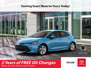 New 2022 Toyota Corolla Hatchback Reserve Yours Today! for sale in Regina, SK