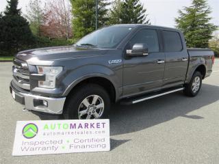 Used 2015 Ford F-150 LARIAT CREW 4X4 INSPECTED, WARRANTY, FINANCING & BCAA MEMBERSHIP! for sale in Surrey, BC