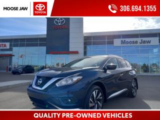 Used 2018 Nissan Murano Platinum HEATED/VENT LTR SEATS,PANORAMIC ROOF,NAVIGATION,RADAR CRUISE,BLIND SPOT,REMOTE STARTER,360 CAMERA for sale in Moose Jaw, SK