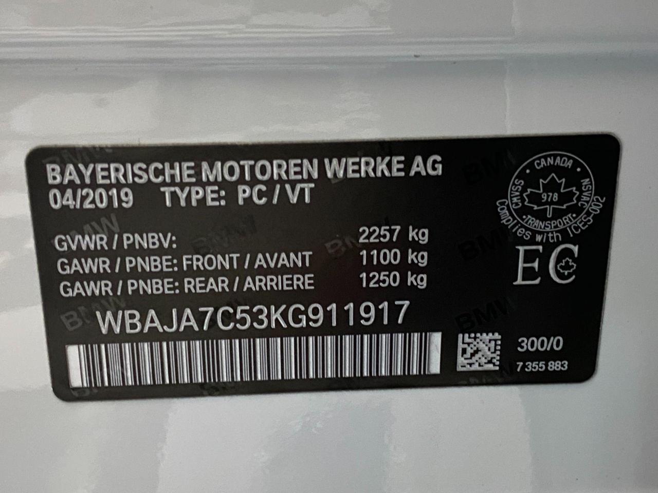 2019 BMW 5 Series 530i xDrive+Adaptive Cruise+LaneKeep+CLEAN CARFAX - Photo #56