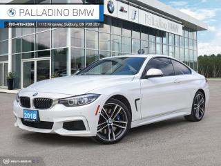 This 2018 BMW 440i xDrive is Powered by a 3.0L Inline-6. Producing 320 Horsepower and 330 Torque. All-Wheel Drive. 8-Speed Automatic Transmission. Exterior Color Alpine White. Black Dakota Leather Interior. Features include Comfort Access, Bluetooth, Rear-View Camera, Head-Up Display, Auto Dimming Rear View Mirror, and Heated Seats.