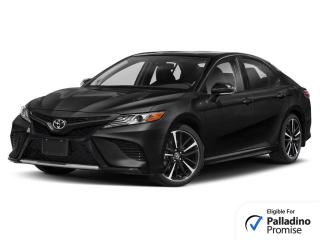 This 2018 Toyota Camry is powered by a 3.5L V6. Producing 301 Horsepower and 267 Torque. 8-Speed Automatic Transmission. Front-Wheel Drive. Features include Cruise Control, Keyless Entry, Push Button Start, Power Mirrors, Driver Power Seat, Heated Seats, and Bluetooth.