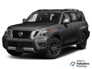 This 2018 Nissan Armada is Powered by a 5.6L V8. Producing 394 Horsepower and 394 Torque. All-Wheel Drive. 7-Speed Automatic Transmission. Features Include Heated Seats, Steering Wheel Mounted Audio Controls, Cruise Control, Heated Steering Wheel, Keyless Entry, Push Button Start, Bluetooth and Sunroof.