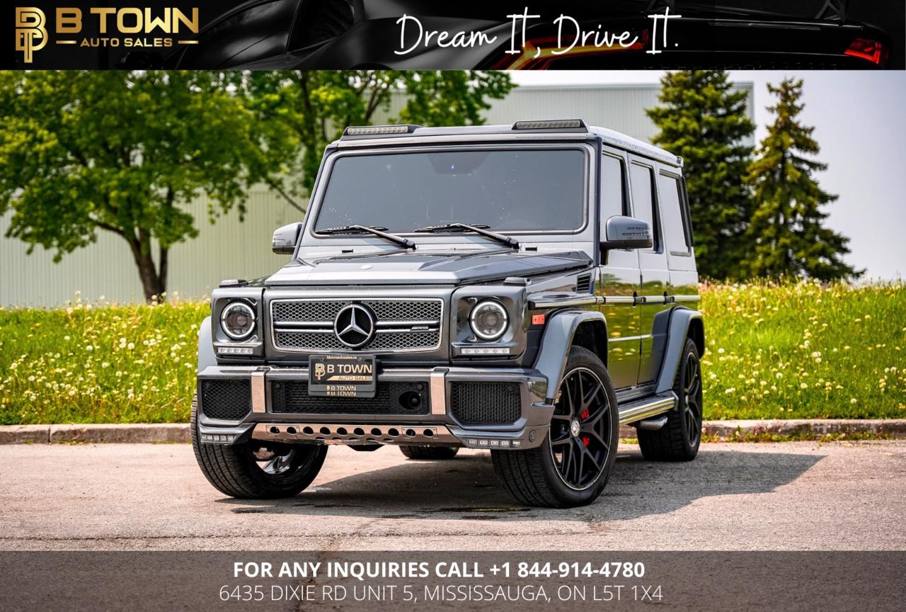 <meta charset=UTF-8 />
<strong>2016 Mercedes-Benz AMG G 65 finished in an unmistakable luxury SUV design represents the pinnacle of AMG power and exclusivity.</strong> With its iconic boxy silhouette, handcrafted engineering, and commanding road presence, the G 65 combines the legendary capability of the G-Class with the immense performance of a twin-turbocharged V12 engine.

At its heart lies a <strong>handcrafted 6.0-liter twin-turbocharged AMG V12</strong>, producing <strong>621 horsepower and 738 lb-ft of torque</strong>, paired with a <strong>7-speed automatic transmission</strong> and Mercedes-Benz&rsquo;s renowned <strong>4MATIC all-wheel drive system</strong>. Delivering immense power and smooth acceleration, the G 65 can launch from <strong>0&ndash;100 km/h in approximately 3.9 seconds</strong>, making it one of the most powerful and exclusive luxury SUVs ever built.




<strong>Factory options included:</strong>

<ul>
<li>
6.0L AMG Twin-Turbocharged V12 Engine

</li>
<li>
AMG SPEEDSHIFT 7-Speed Automatic Transmission

</li>
<li>
4MATIC All-Wheel Drive System

</li>
<li>
AMG Performance Exhaust System

</li>
<li>
AMG Performance Suspension

</li>
<li>
AMG Alloy Wheels

</li>
<li>
Premium Leather Interior

</li>
<li>
Heated & Ventilated Front Seats

</li>
<li>
Harman Kardon Premium Sound System

</li>
<li>
COMAND Infotainment System with Navigation

</li>
<li>
Parking Sensors with Backup Camera

</li>
<li>
Dual-Zone Automatic Climate Control

</li>
<li>
Power Sunroof

</li>
<li>
Signature G-Class Exterior Design

</li>
</ul>



<strong>At B-Town Auto Sales, each vehicle undergoes a thorough inspection to ensure exceptional quality and performance. We proudly serve customers across the Greater Toronto Area and beyond, offering competitive financing, trade-ins, and nationwide or overseas shipping options.</strong>

<strong>

Thank you for choosing B-Town Auto Sales. Allow us to elevate your driving experience.</strong>