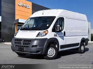 Recent Arrival!2018 Ram ProMaster 2500 High Roof FWD 6-Speed Automatic Pentastar 3.6L V6 VVT Bright White Clearcoat16 x 6 Steel Wheels, 4 Speakers, Hands-Free Communication w/Bluetooth, ParkView Rear Back-Up Camera, Power Folding Heated Mirrors, Quick Order Package 21A, Radio: Uconnect 3 w/5 Display, Turn signal indicator mirrors.