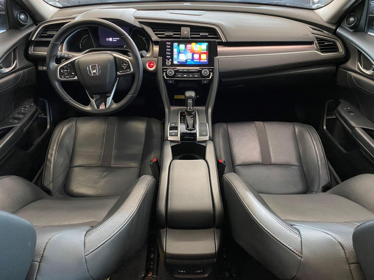 2019 Honda Civic Touring+Leather+Roof+WirelessCharging+CLEAN CARFAX - Photo #8