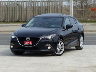 Used 2014 Mazda MAZDA3 GT-SKY,LEATHER,NAVI,BACK-CAM,NO-ACCIDENT,CERTIFIED for sale in Mississauga, ON