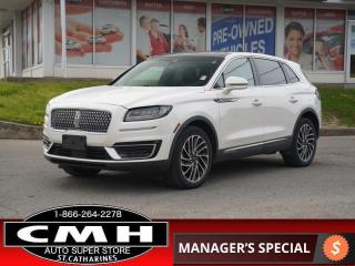Used 2019 Lincoln Nautilus AWD Reserve  NAV ADAP-CC ROOF P/GATE for sale in St. Catharines, ON