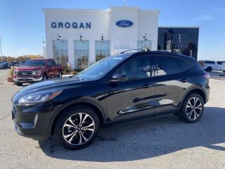 <p><span style=font-size:14px>2022 Escape SEL AWD with a 2.0L EcoBoost inline 4 engine, 8-speed automatic transmission, push start, heated front seats, heated steering wheel, navigation, bluetooth, reverse camera with sensors, power driver seat/lift gate, remote start, tinted windows, adaptive cruise control, blind spot alert.</span></p>