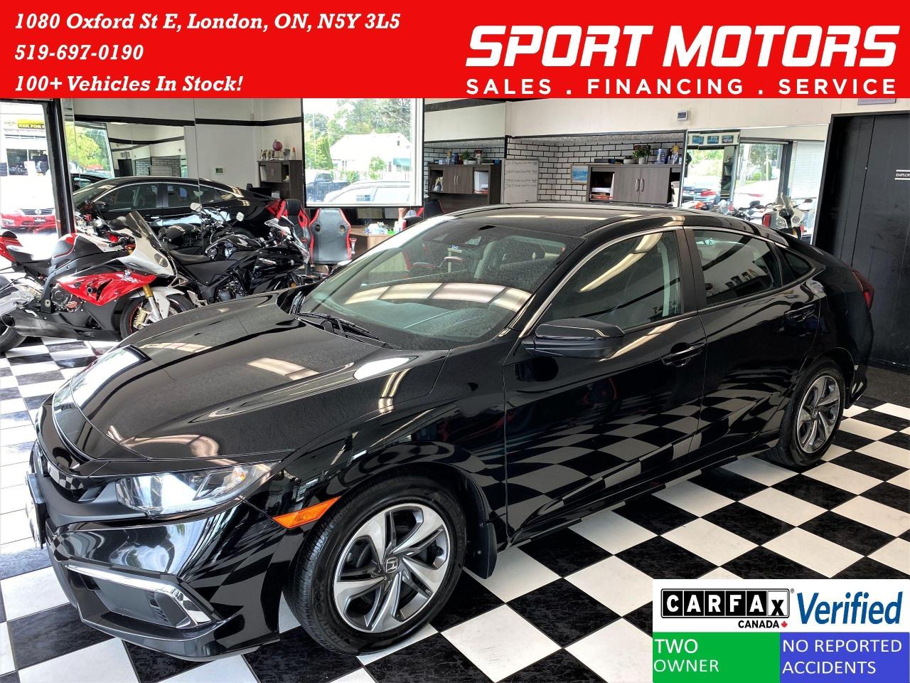 Used 2020 Honda Civic LX+LaneKeep+Adaptive Cruise+ApplePlay+CLEAN CARFAX for sale in London, ON