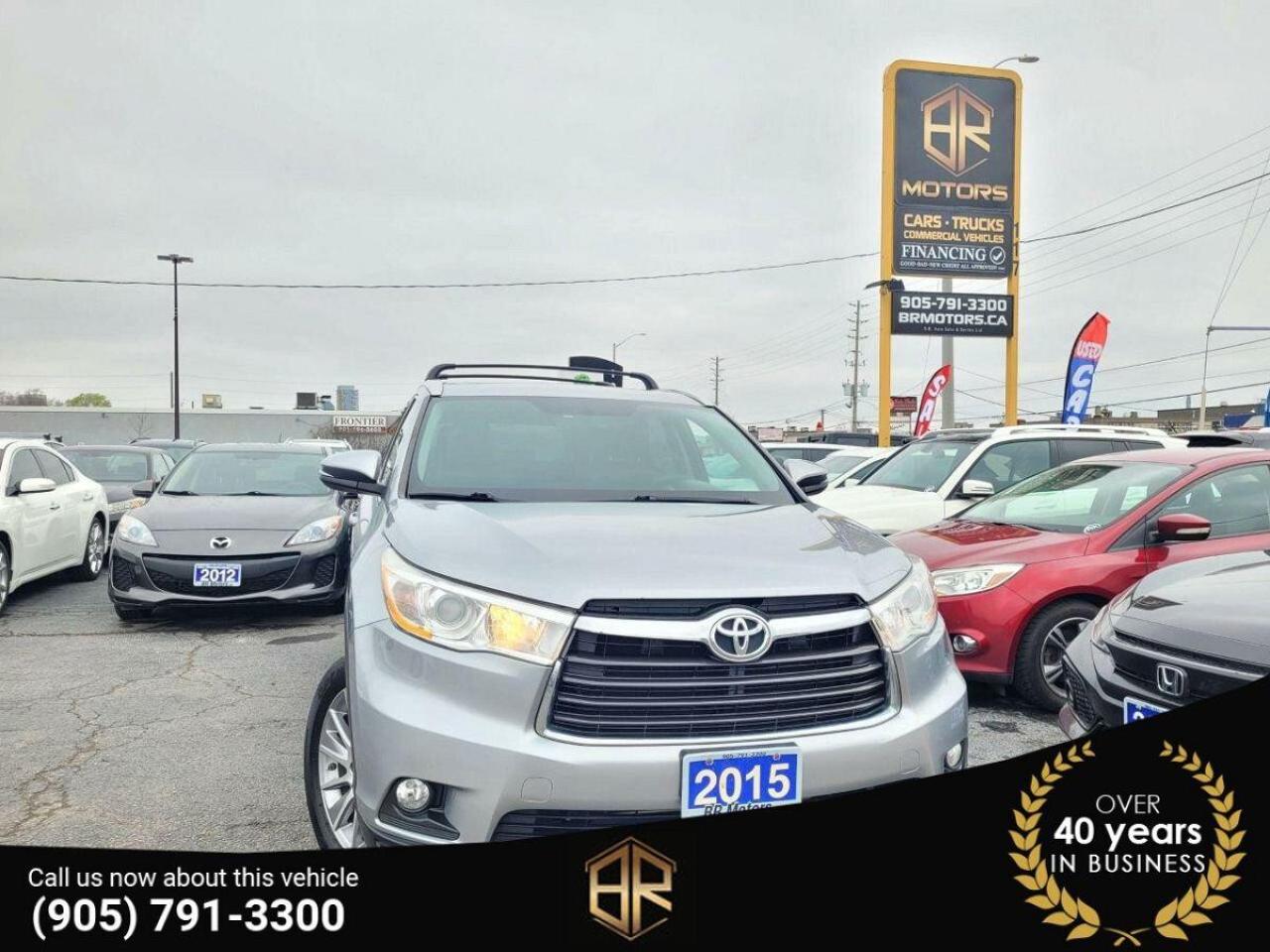 Used 2015 Toyota Highlander No Accidents | AWD 8 Seater | XLE for sale in Brampton, ON