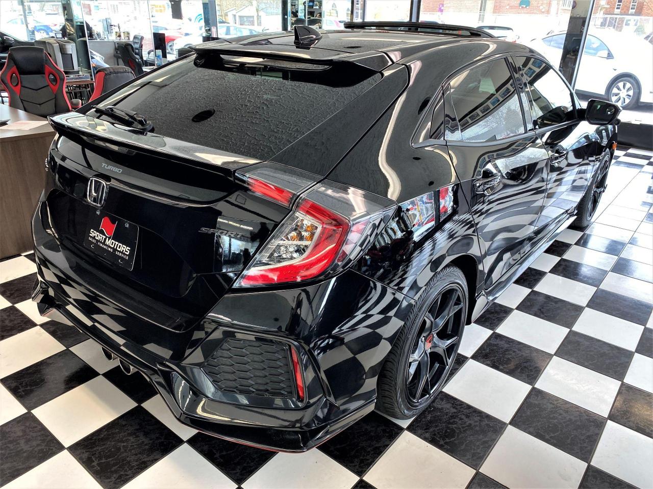 2018 Honda Civic Sport Hatch Turbo+Roof+Lane Keep+CLEAN CARFAX - Photo #4