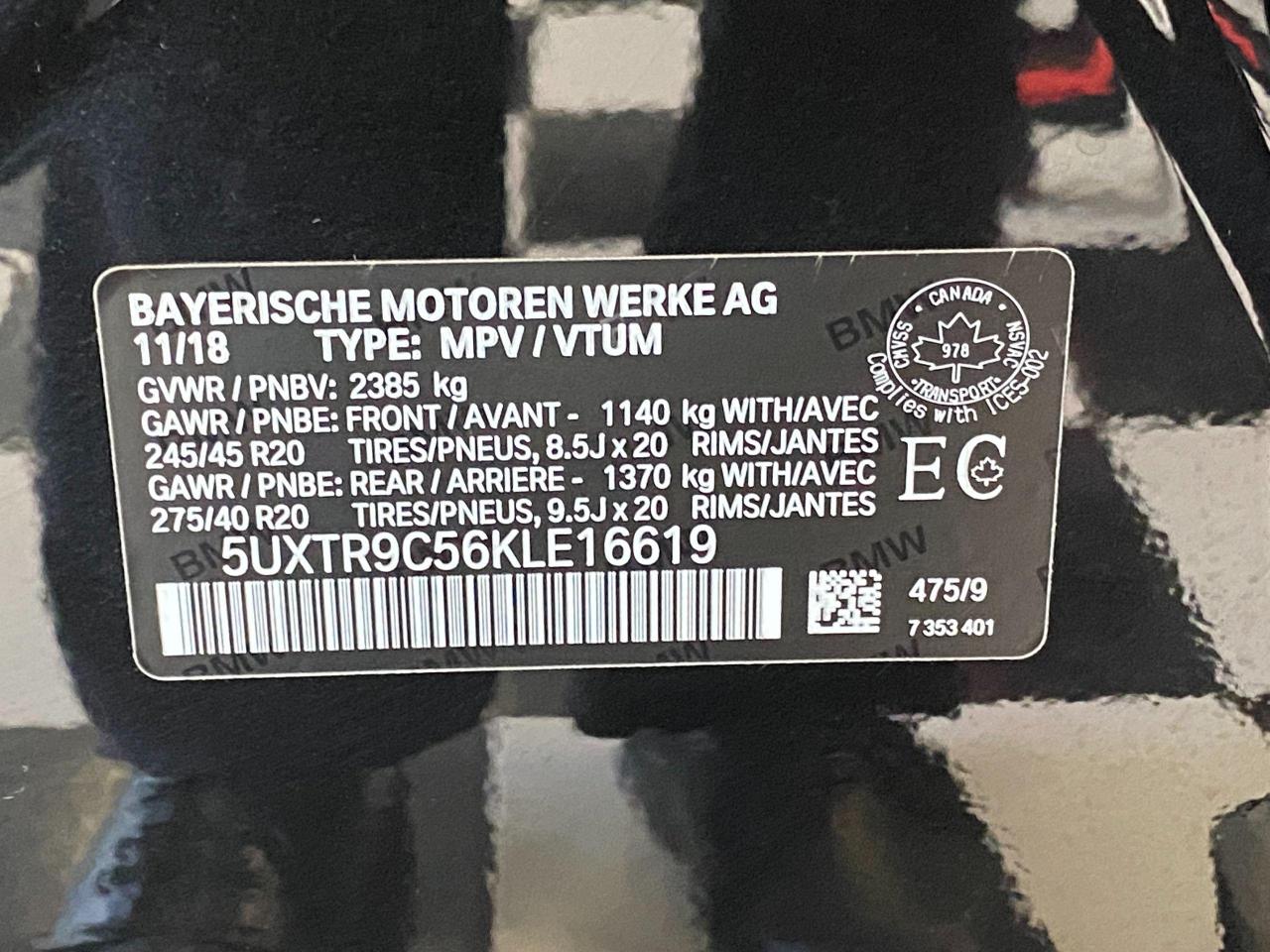 2019 BMW X3 xDrive30i M PKG+Cooled Seats+Blind Spot+Pano Roof - Photo #55