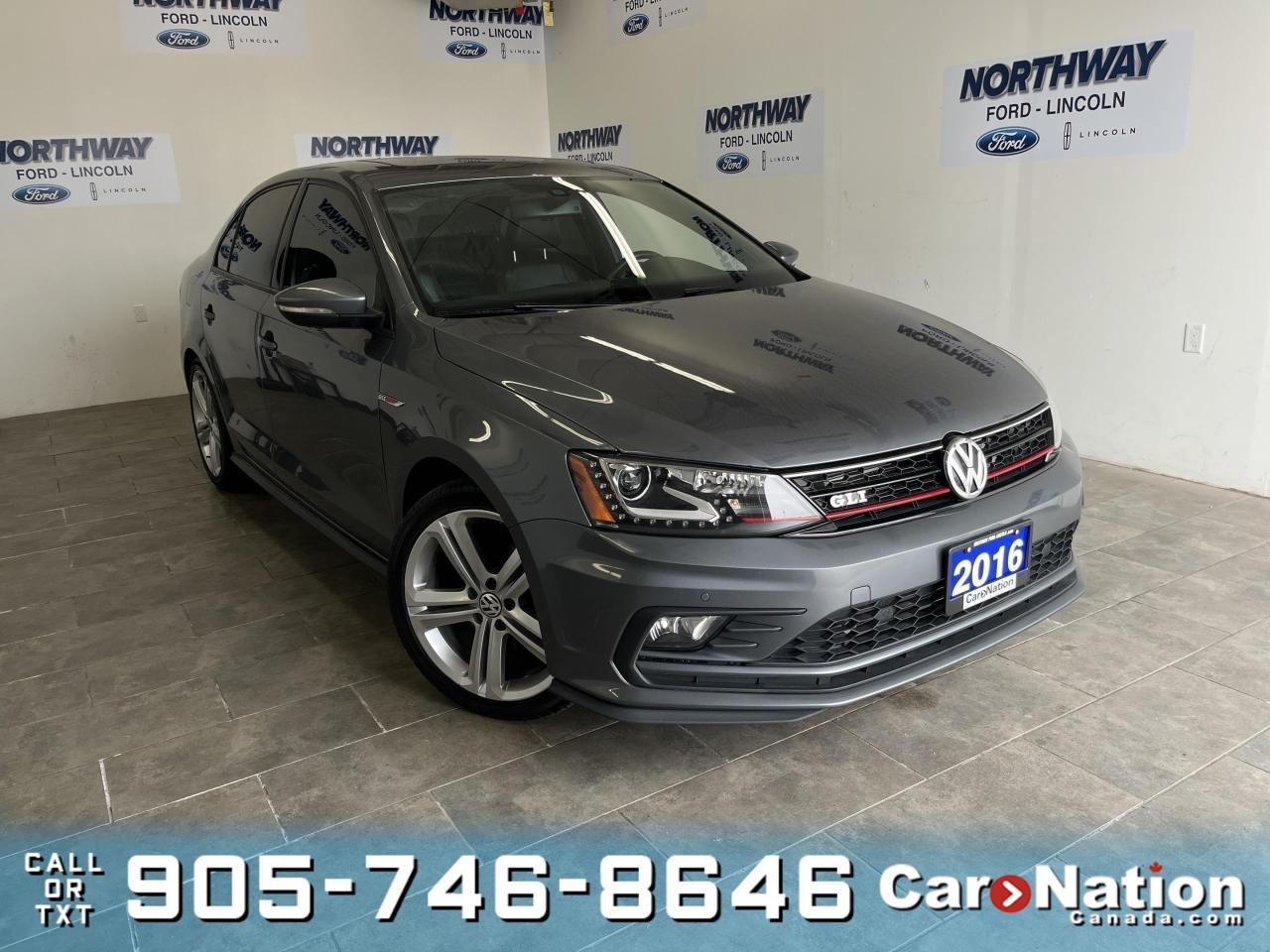 Used 2016 Volkswagen Jetta Sedan GLI | LEATHER | SUNROOF | NAV | 6 SPEED M/T | RARE for sale in Brantford, ON