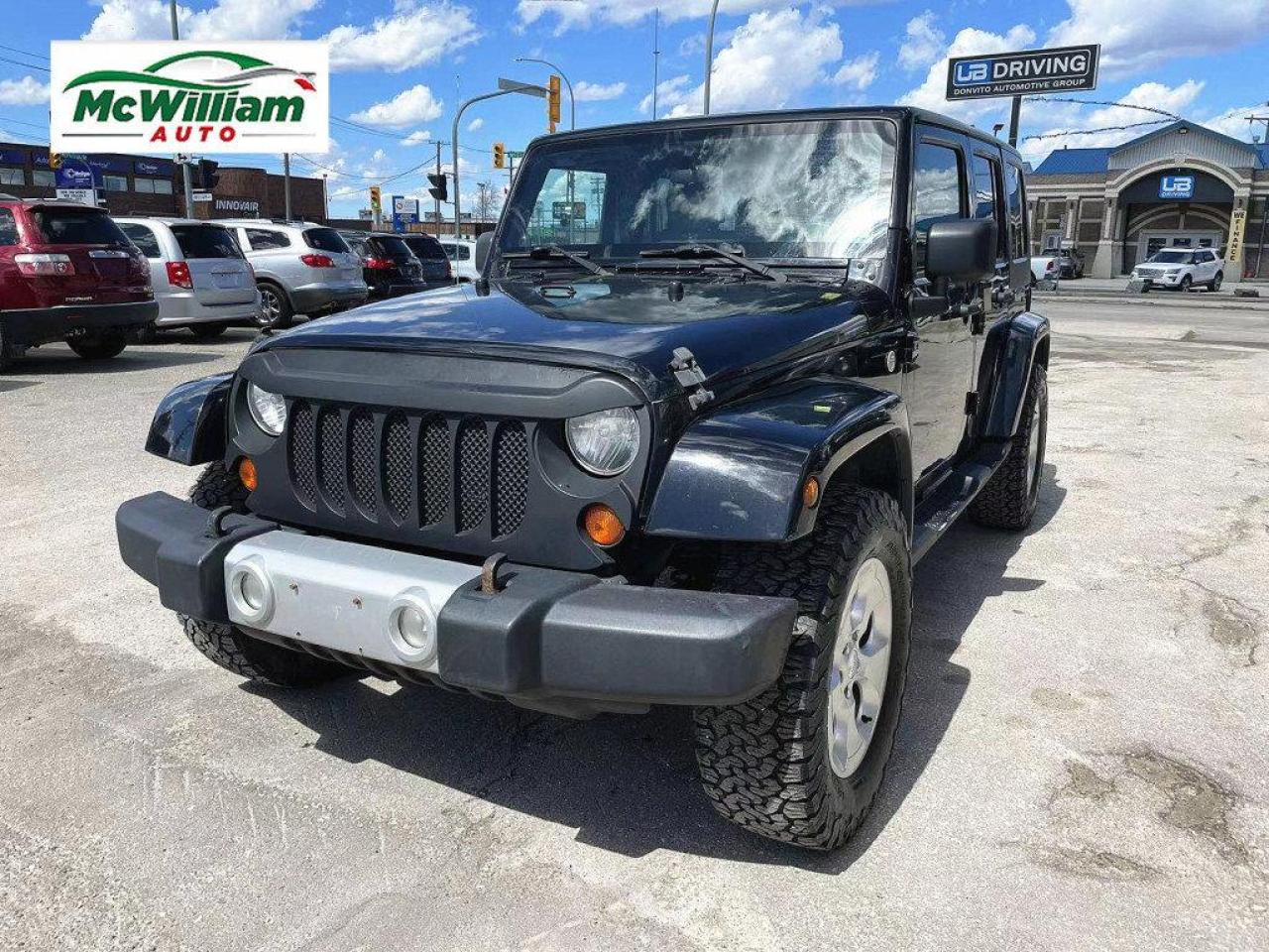 Used 2010 Jeep Wrangler Unlimited | 4x4 | Removable Top | Sahara | Alloy Rims | Good Rubber | for sale in Winnipeg, MB